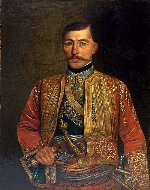 Portrait of the Cincar Janko Popović, , Uroš Knežević