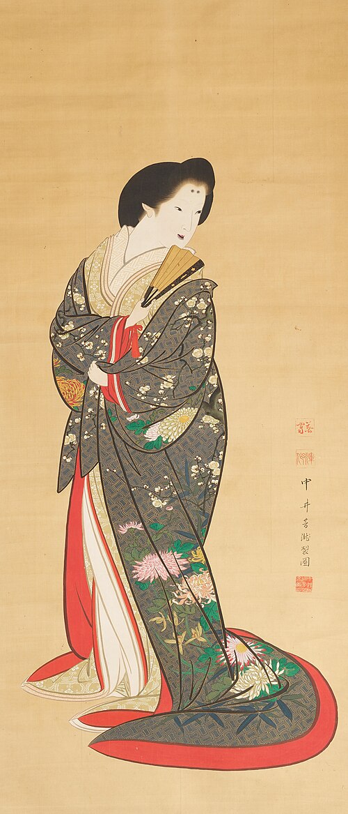 Standing Beauty, , Utagawa Yoshitaki
