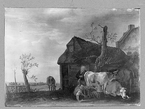 milking-scene, 1642, Paulus Potter
