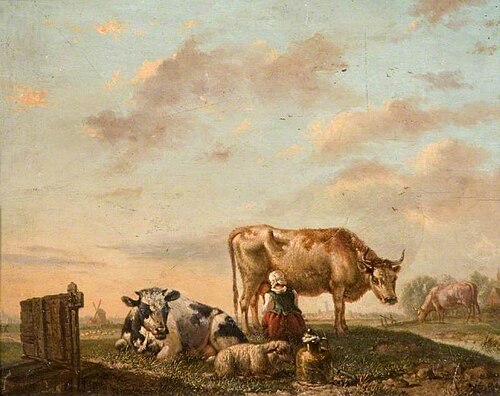A Dutch Milkmaid, , Paulus Potter