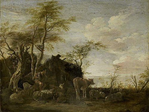 A herdsman's hut, 1645, Paulus Potter