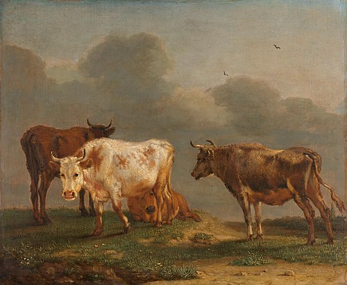 Quatre vaches dans un pré, 1651, Paulus Potter