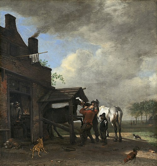 A Farrier's Shop, 1648, Paulus Potter