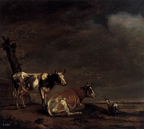 Deux Vaches dans un pré, 1652, Paulus Potter