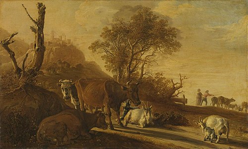 Landscape with Resting Cows and Goats, 1643, Paulus Potter