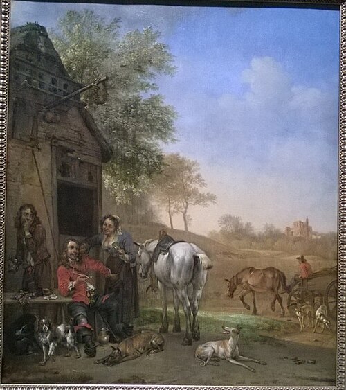 Hunter's Visit, 1650, Paulus Potter