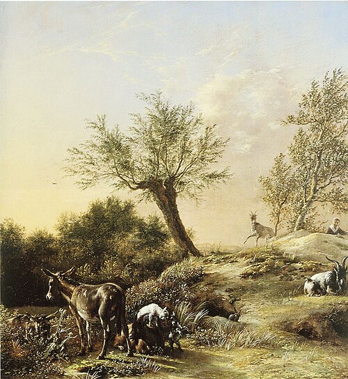 The Rabbit Warren (“Spring Landscape with Donkeys and Goats”), 1647, Paulus Potter