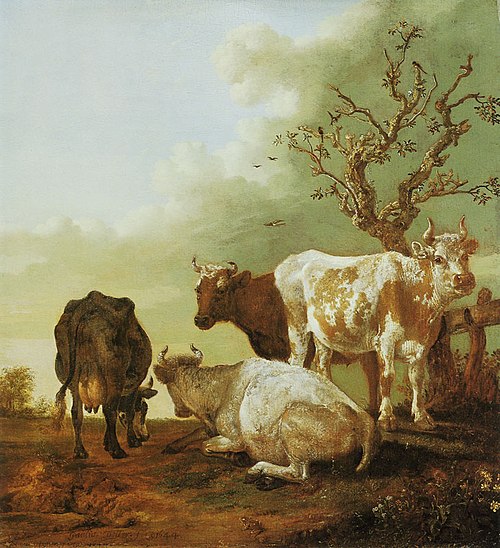 Four Cattle, 1644, Paulus Potter