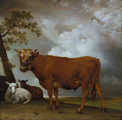 A Young Bull in a Landscape, 1647, Paulus Potter