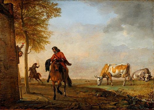 Horseman at an Inn, 1650, Paulus Potter