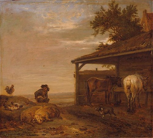 Man Outside a Stable, 1651, Paulus Potter