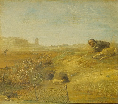 Hunting Hare with a Ferret and Hound, 1650, Paulus Potter