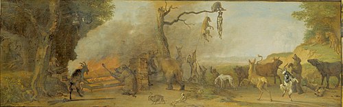 Execution of Hunter and Hounds, 1650, Paulus Potter