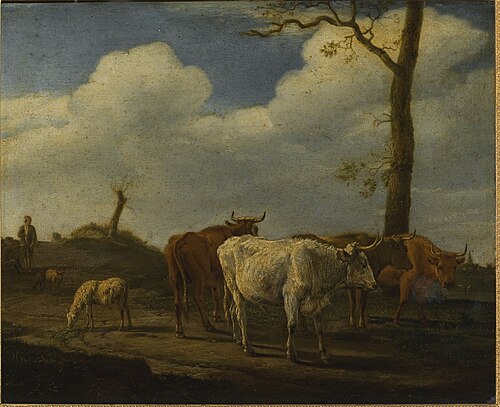 Cattle and Sheep with a Herdsman, 1652, Paulus Potter
