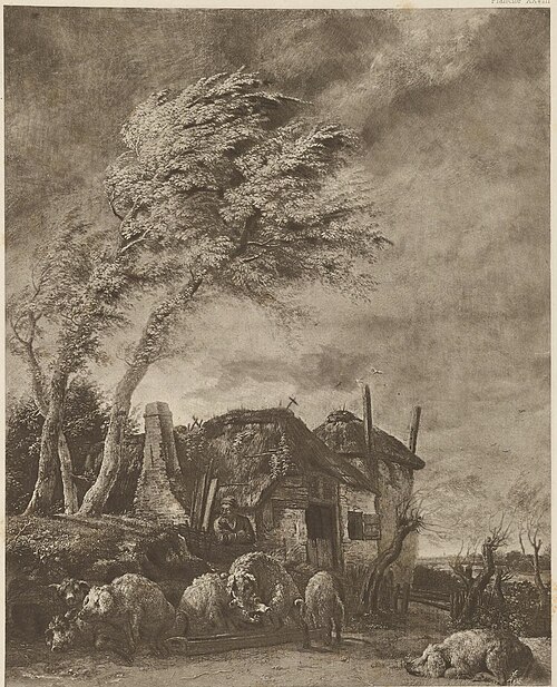Pigs Being Fed, 1646, Paulus Potter