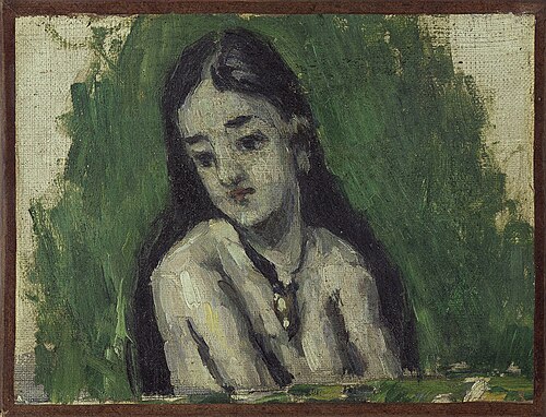 Jeune fille aux cheveux dénoués, 1873, Paul Cézanne