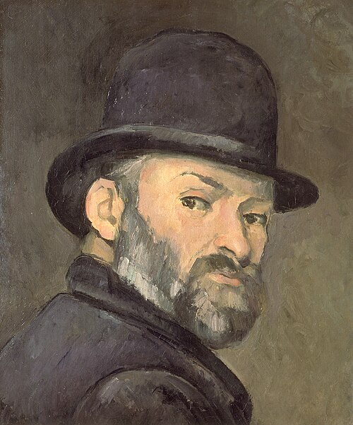 Cezanne au chapeau melon, 1886, Paul Cézanne