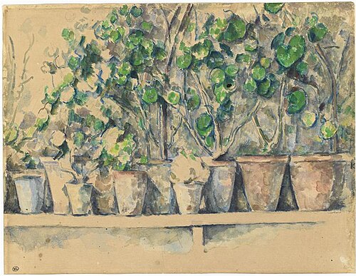 Les pots de fleurs, 1885, Paul Cézanne