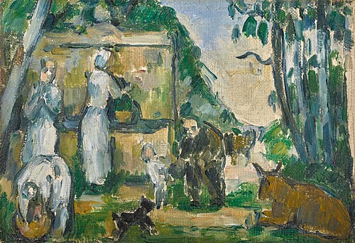 La Fontaine, 1876, Paul Cézanne