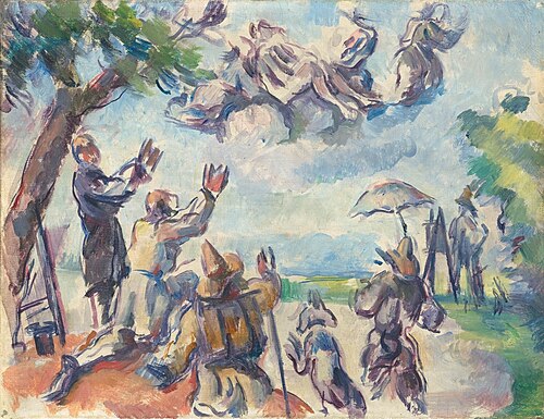 Apothéose de Delacroix, 1890, Paul Cézanne