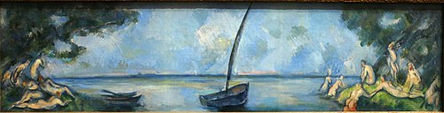La Barque et les Baigneurs, 1890, Paul Cézanne