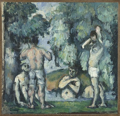 Cinq baigneurs, 1877, Paul Cézanne