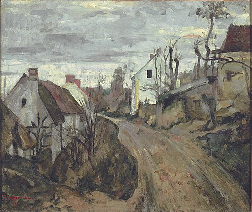 La Vieille Route à Auvers-sur-Oise, 1872, Paul Cézanne