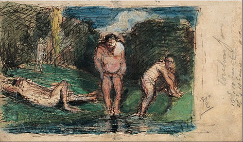 Baigneurs au repos, 1876, Paul Cézanne