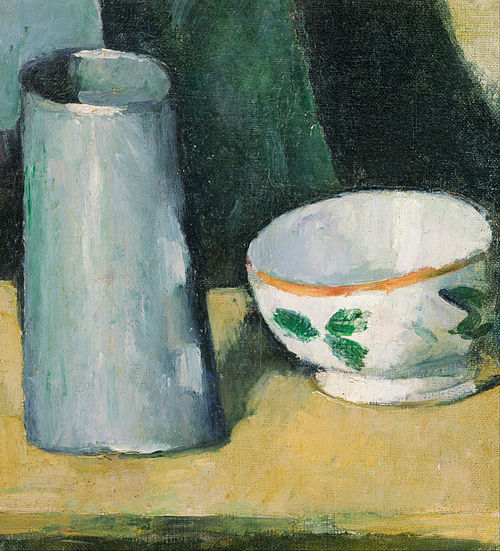 Bol et boîte à lait, 1875, Paul Cézanne