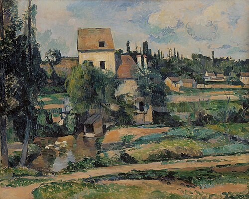 Le moulin sur la Couleuvre à Pontoise, 1881, Paul Cézanne