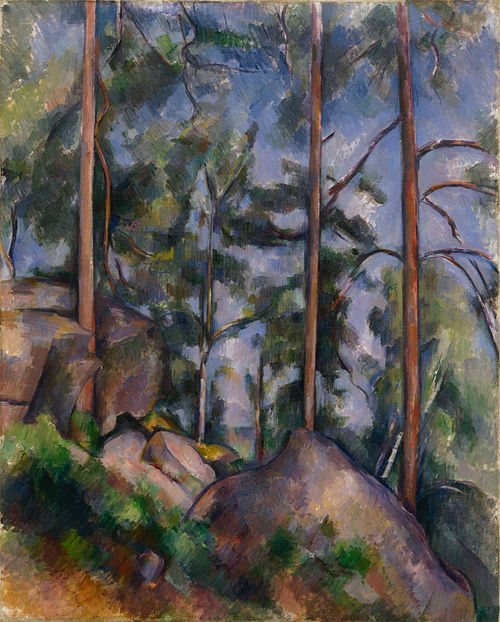 Pins et Rochers, Fontainebleau, 1897, Paul Cézanne