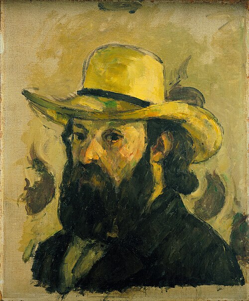 Portrait de l'artiste au chapeau de paille, 1878, Paul Cézanne