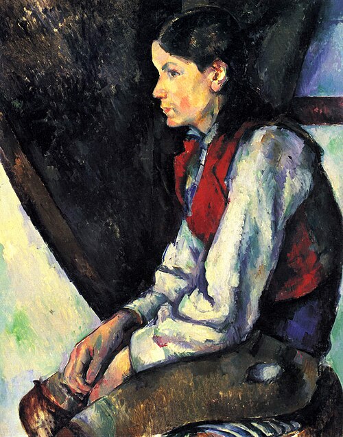 Le Garçon au gilet rouge, 1888, Paul Cézanne