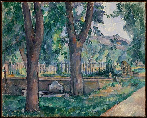 Bassin et lavoir du Jas de Bouffan, 1880, Paul Cézanne