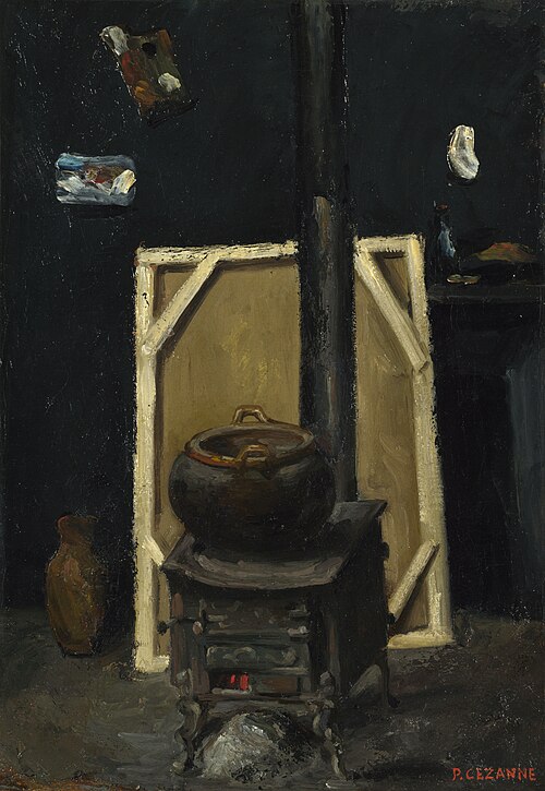 Le Poêle de l'atelier, 1865, Paul Cézanne