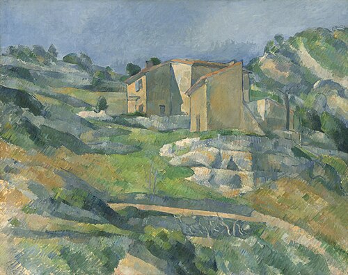 Maisons en provence : La vallée de Riaux près de l'Estaque, 1883, Paul Cézanne
