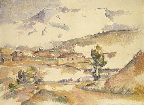 La montagne Sainte-Victoire vue du Pont de Bayeux à Meyreuil, 1887, Paul Cézanne