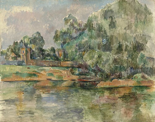 Paysage au bord de l'eau, 1895, Paul Cézanne