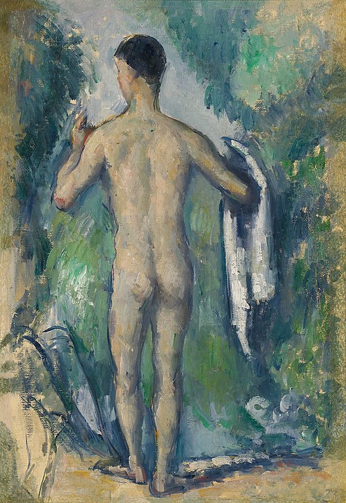 Baigneur debout, vu de dos, 1880, Paul Cézanne
