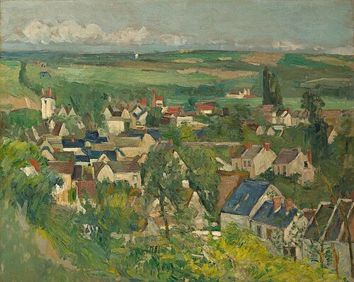 Vue panoramique d'Auvers-sur-Oise, 1874, Paul Cézanne