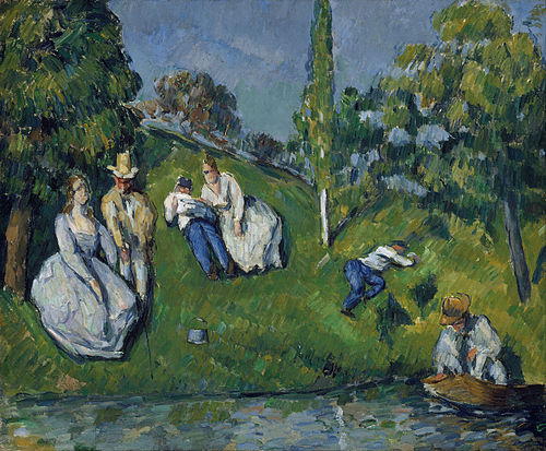 Au bord de l'étang, 1877, Paul Cézanne
