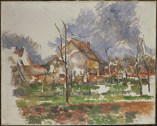 Paysage d'hiver (Giverny), 1894, Paul Cézanne