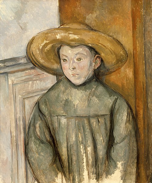 L'enfant au chapeau de paille, 1896, Paul Cézanne
