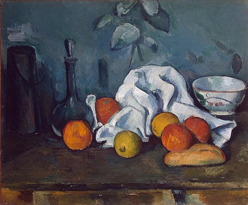 Boîte à lait, carafe et bol, 1879, Paul Cézanne