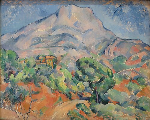 La Montagne Sainte-Victoire au-dessus de la route du Tholonet, 1900, Paul Cézanne