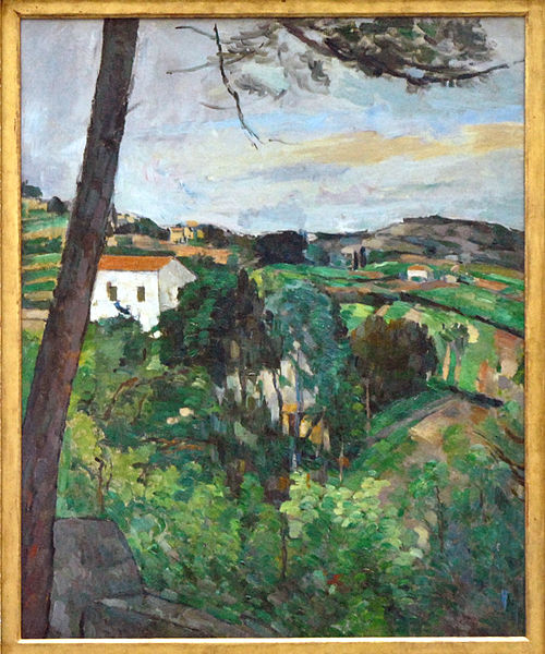 Paysage au toit rouge, 1875, Paul Cézanne