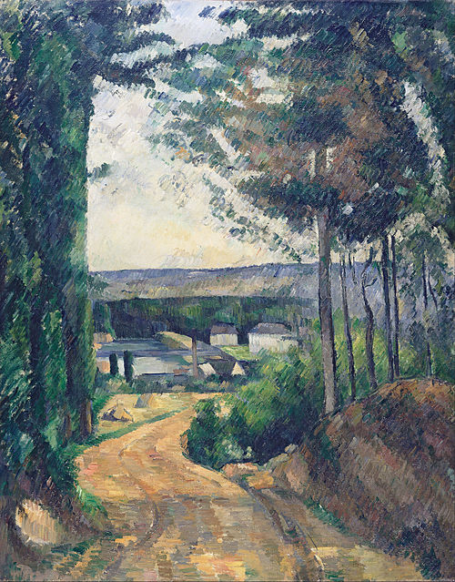 La Route vers l'étang, 1880, Paul Cézanne