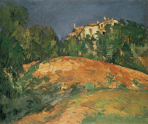 La maison de Bellevue sur la colline, 1878, Paul Cézanne