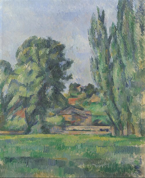 Paysage avec peupliers, 1886, Paul Cézanne