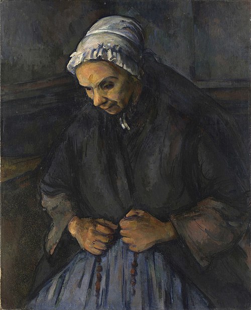 Une vieille Femme avec un rosaire, 1895, Paul Cézanne